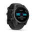 Kép 2/3 - Garmin fenix E 47mm AMOLED, sötétszürke acél, fekete szilikon szíjjal (ED)