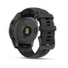 Kép 3/3 - Garmin fenix E 47mm AMOLED, sötétszürke acél, fekete szilikon szíjjal (ED)